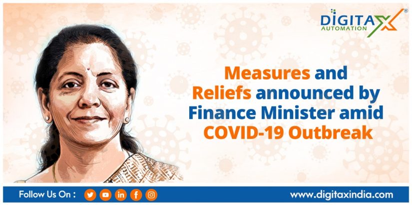 Measures and Reliefs announced by Finance Minister amid COVID-19 Outbreak