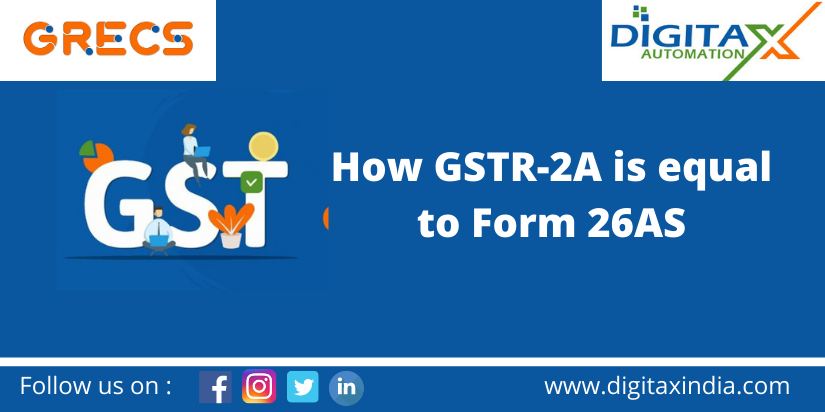 Why GSTR 2A is equal to form 26AS